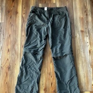 Outdoor Research Women's 6 Grey Hiking Pants Shorts Convertible Insect Shield